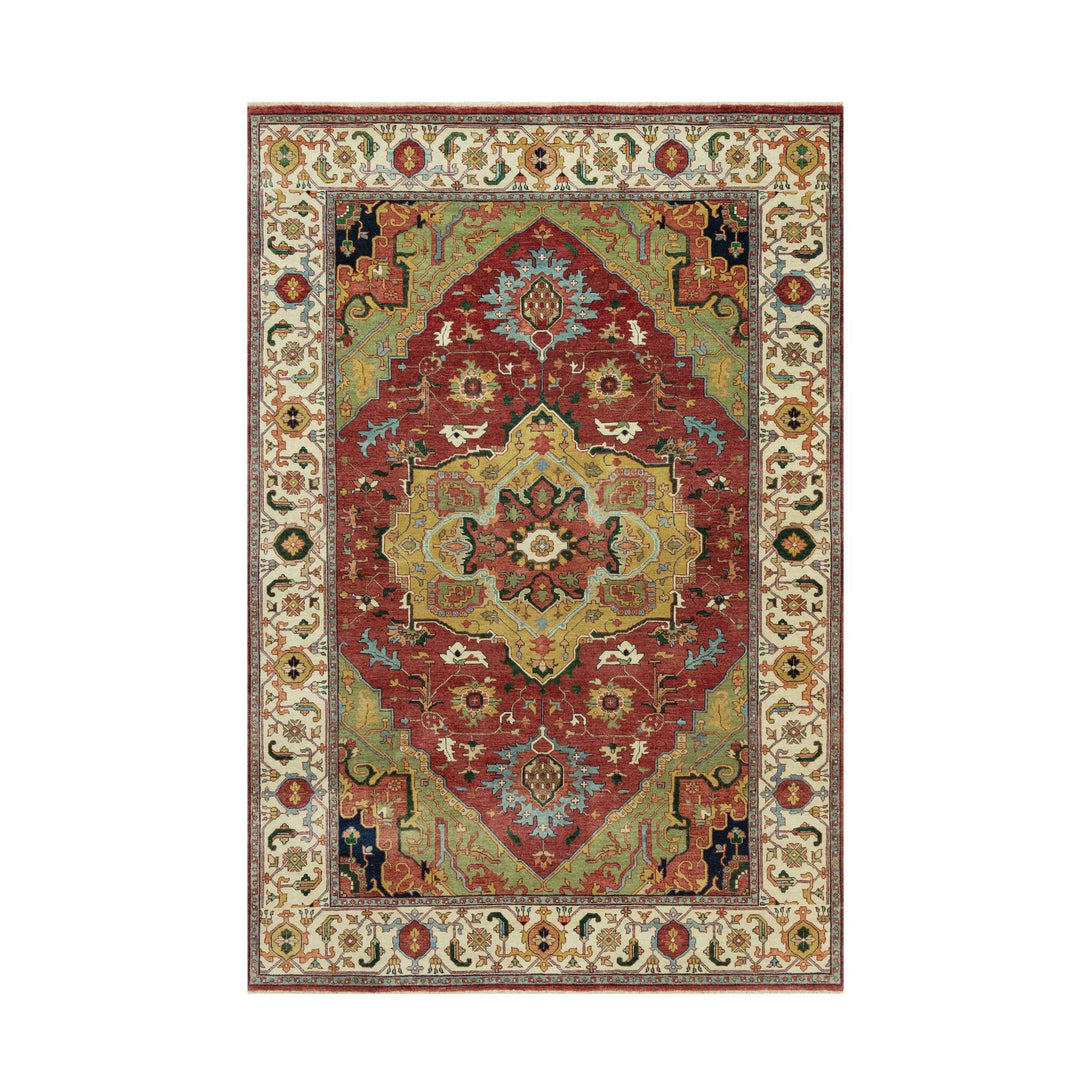 Hand Knotted  Rectangle Area Rug > Design# CCSR90644 > Size: 6'-1" x 9'-2"